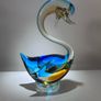Murano style art glass swan with gorgeous colours Image 2
