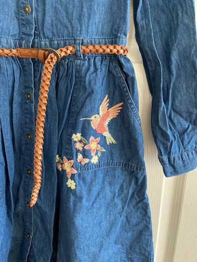 girls denim dress