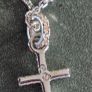Authentic Swarovski Crystal Cross Pendant Necklace Image 2