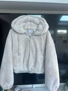 faux fur jacket from Bershka
