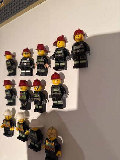 lego firemen minifigures x 13