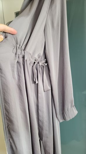 M&S Collection Silver Grey longline lightweight coat Sz 12 Oversized (Fit 12-16Uk) - Rrp 99 (New)