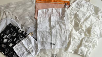Bundle of Mesh Laundry And Storage Bags.