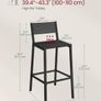 2 x Bar stools vintage black Image 4