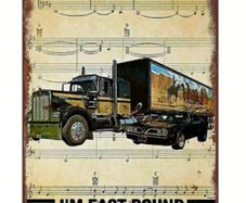 East Bound, Bandit Run : Metal Sign