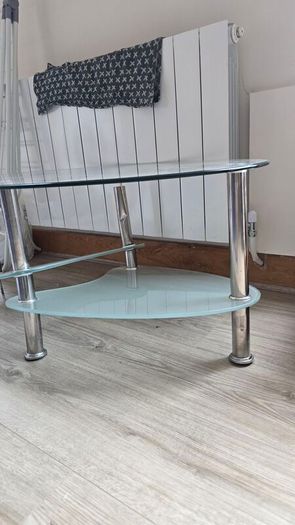 Glass coffee table