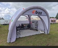 Inflatable awnings motorsports