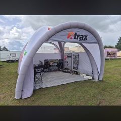Inflatable awnings motorsports