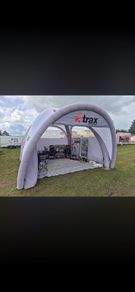 Inflatable awnings motorsports