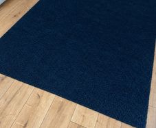 black shaggy rug