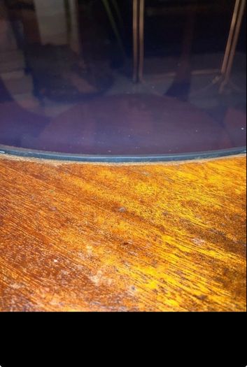 Mid Century Octagonal Coffee Table with Glass Top