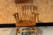 A Late Victorian farmhouse armchair.