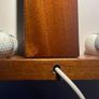 Hand -made tabletop lamp incorporating 4 golf balls Image 2