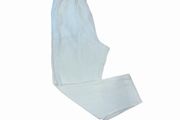 Linen trousers with elasticated waistband