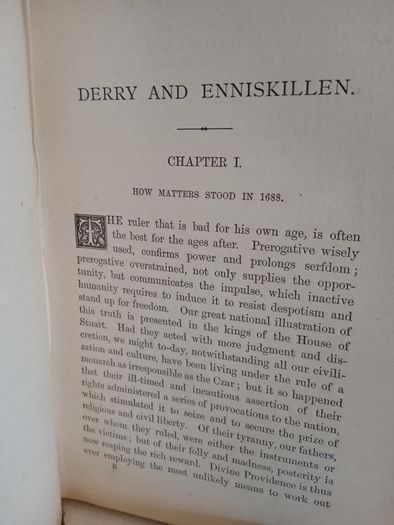 Derry and Enniskillen in the Year 1689: The Story of Some Battle-Fields in Ulster by Thomas Witherow (GT810)