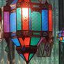 Large Moroccan stain glass lantern Image 4