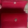 ladies red leather wallet Image 5