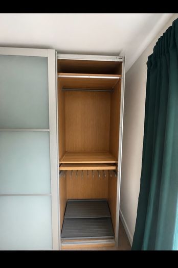 IKEA PAX sliding wardrobe with frosted sliding doors