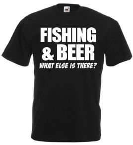Fishing & Beer  Mens Funny Fishing T-Shirt, Funny Gifts For Men