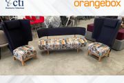 Patterned Orangebox Tope Sofa Set(1 Sofa,2Singles)