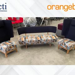 Patterned Orangebox Tope Sofa Set(1 Sofa,2Singles)