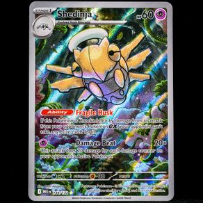 Shedinja 144/132 Illustration Ultra Rare Holo Mega Evolution Base Set Pokemon Card AR