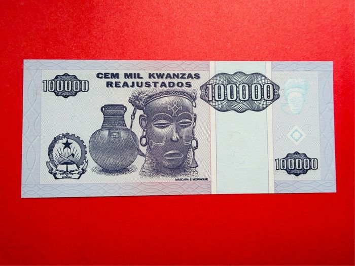 Angola. 100000  KWANZAS  1995 Pick  139.  ( Uncirculated )