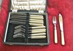 Set of fish knives and forks