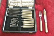 Set of fish knives and forks