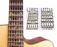 Guitar Neck Fretboard Note Map / Fret Sticker (new)