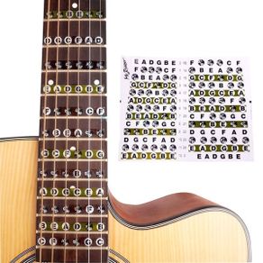 Guitar Neck Fretboard Note Map / Fret Sticker (new)
