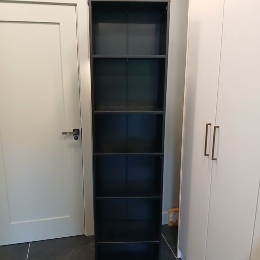 190cm Tall Bookcase 6 Tiers Slim Bookshelf with Adjustable Shelves