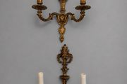 Elegant Antique French Bronze Sconces