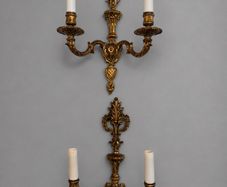 Elegant Antique French Bronze Sconces