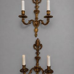 Elegant Antique French Bronze Sconces