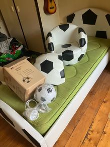 Football chair and ceiling lamp
