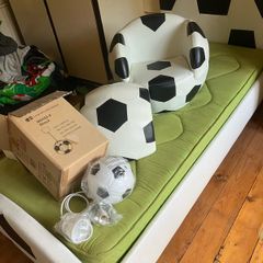 Football chair and ceiling lamp