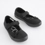 Next Butterfly Embroidered Black Plimsolls Shoes, Junior Size UK 12.5, EUR 31, Standard Fit Image 2