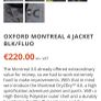 Motorcycle Jacket Oxford Montreal 4 Blk/Fluo Size: Medium Image 7