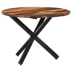 Dining Table 100x100x75 cm Acacia Wood with Sheesham Finish