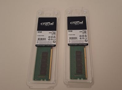 Crucial RAM 64GB(2 x 32) DDR4 2666 MHz CL19 Desktop Memory
