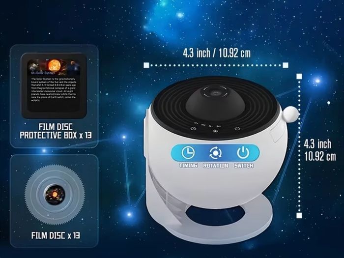 Star, galaxy projector and astronaut projector