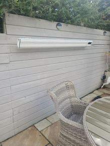 large outdoor garden beam heater
