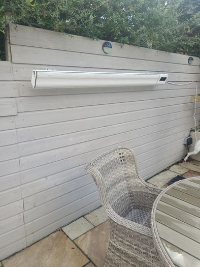 large outdoor garden beam heater