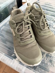 Skechers BOBS Waterproof Trainers, Sneakers, Khaki Green