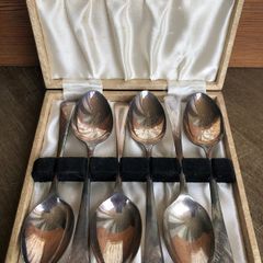 Vintage Set Of 6 Newbridge EPNS Teaspoons