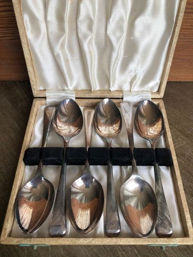 Vintage Set Of 6 Newbridge EPNS Teaspoons