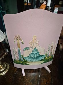 Barbola Vintage Art Deco firescreen