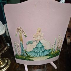 Barbola Vintage Art Deco firescreen