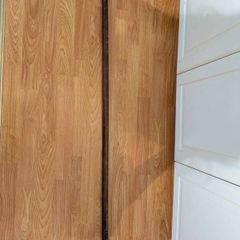 Curtain Rail - brown wood - Free to Collect